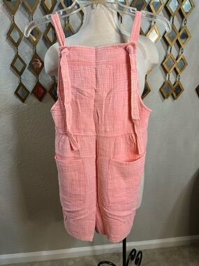 NWT Zenana Woven Double Gauze Acid Washed Romper
